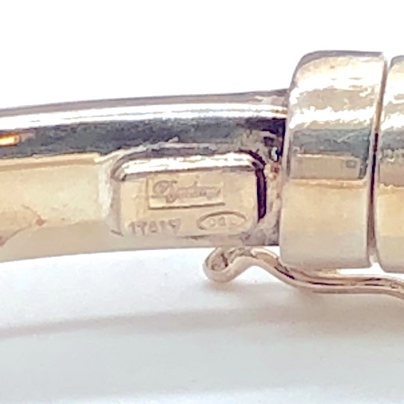 Vintage DYADEMA Silver Hinged Bracelet - Picture 6 of 10